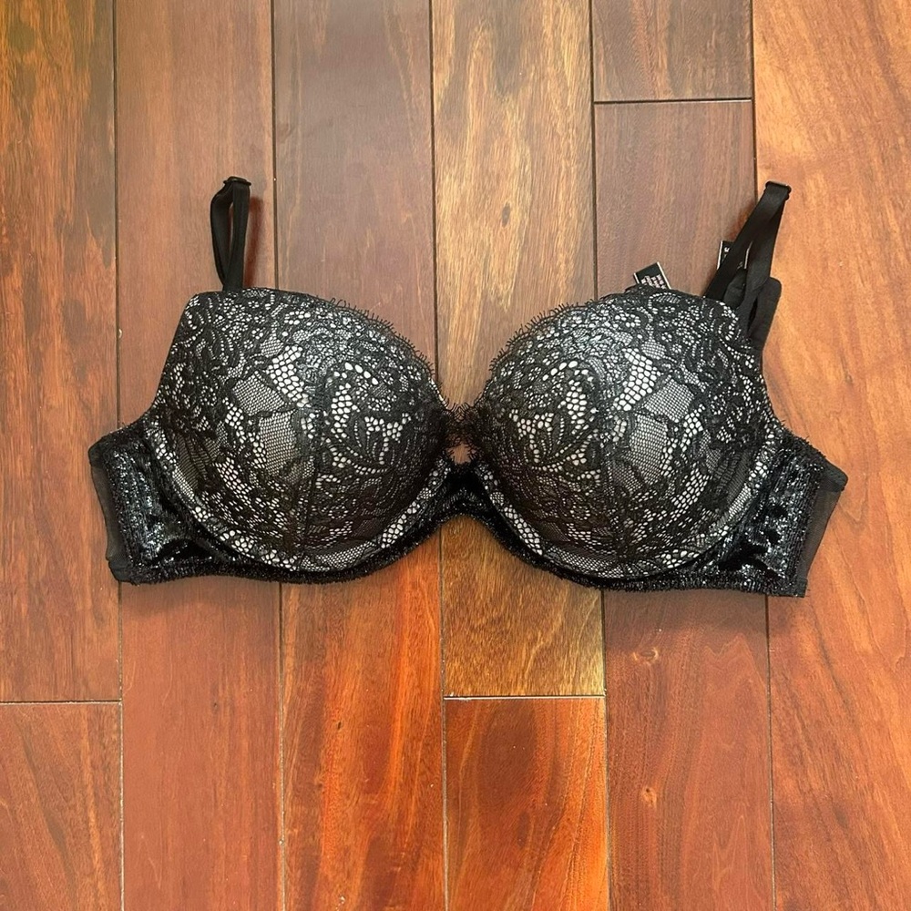Victoria’s Secret Black lace push-up bra
